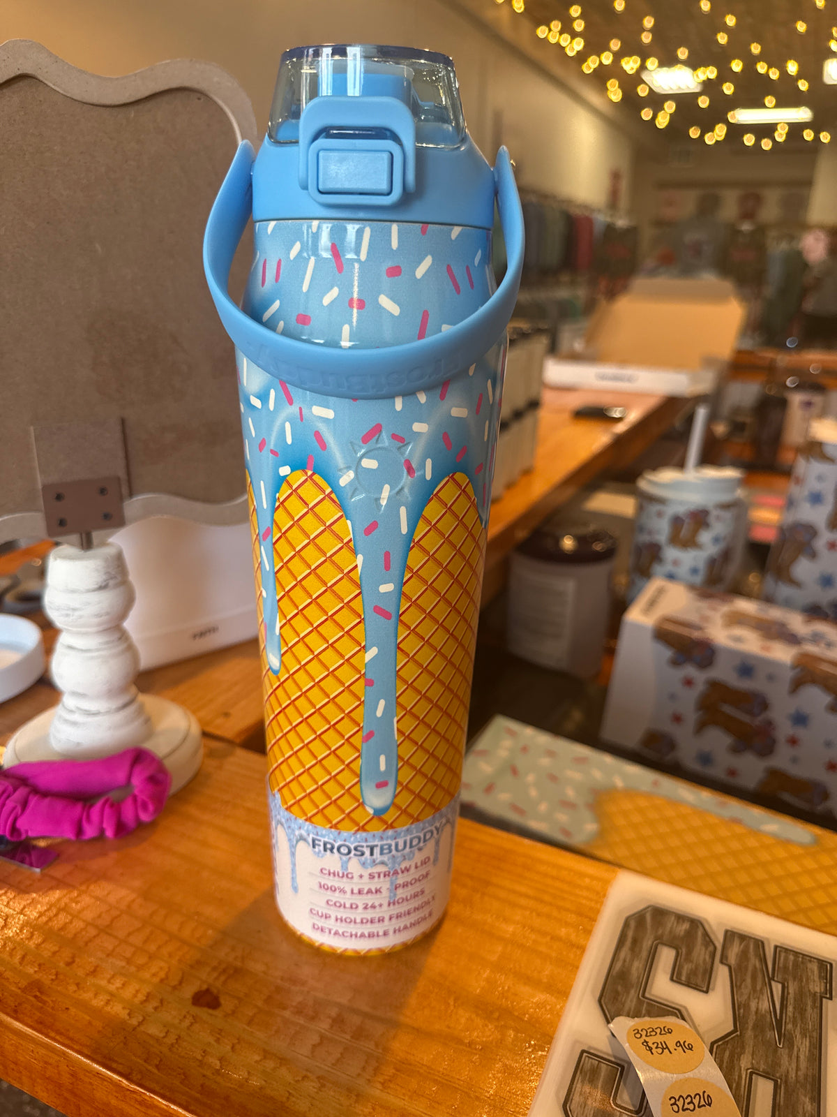 33326 Blue Ice Cream Bottle Buddy