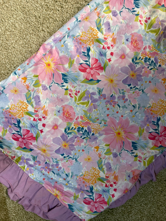 8726 Floral Blanket - Kids