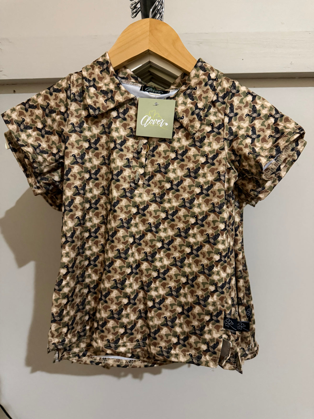 6126 Kids Duck Camo Polo