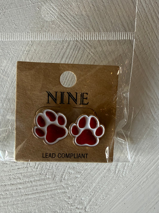 13926 Paw Earrings