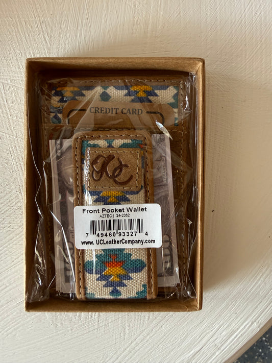 13526 UC Leather Aztec Wallet