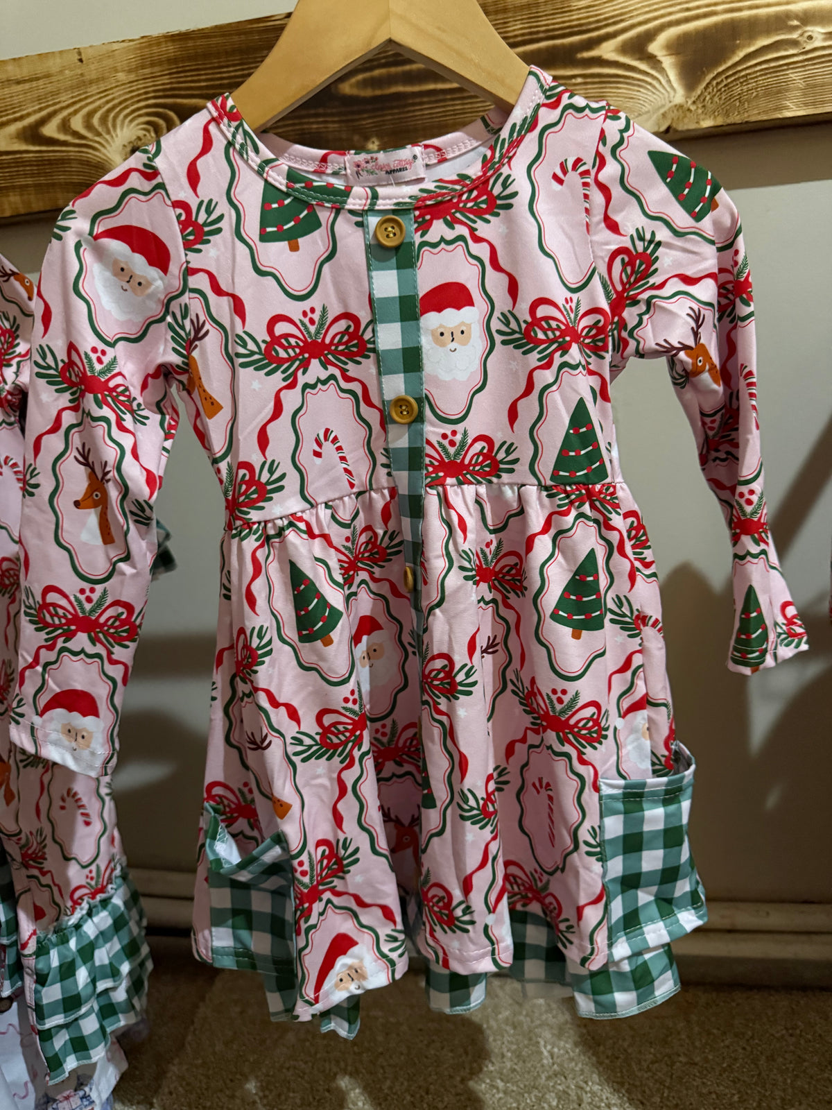 7926 Pink Santa Dress