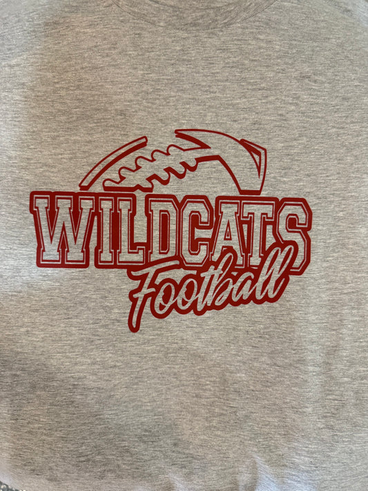 34026 Lt Gray Wildcats Football