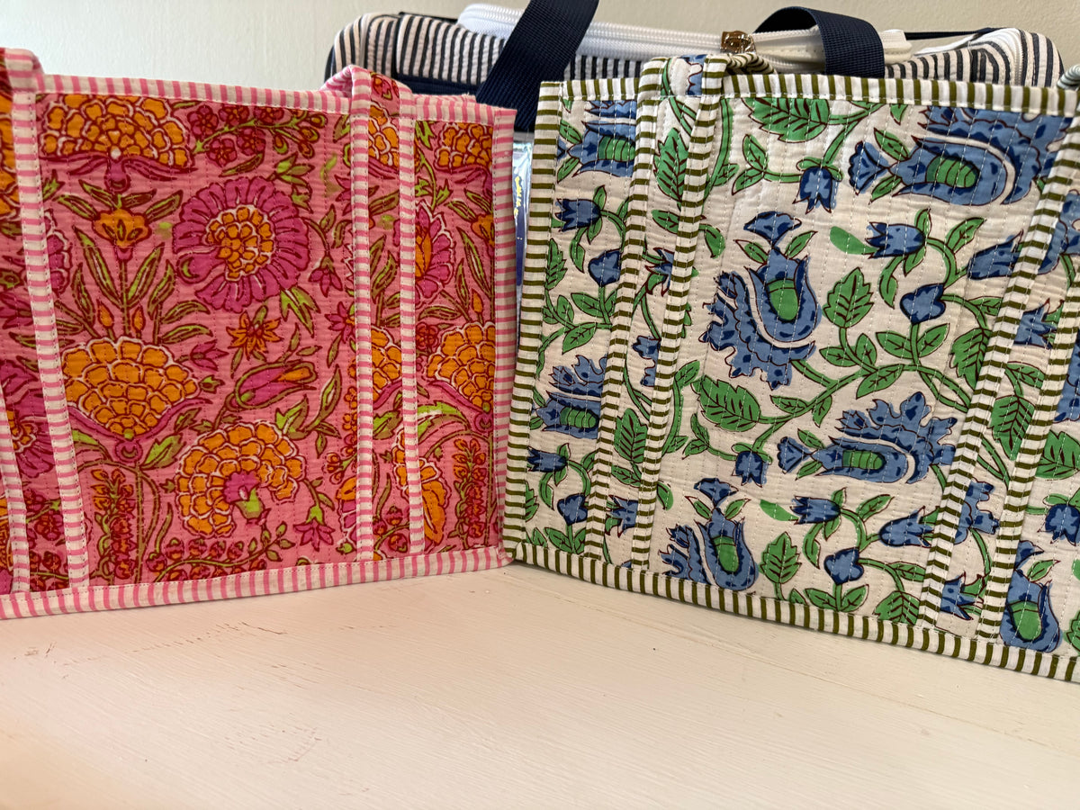 12026 Quilted Tote Bag