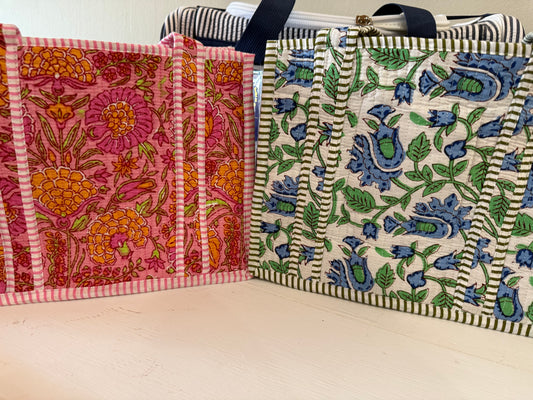 12026 Quilted Tote Bag