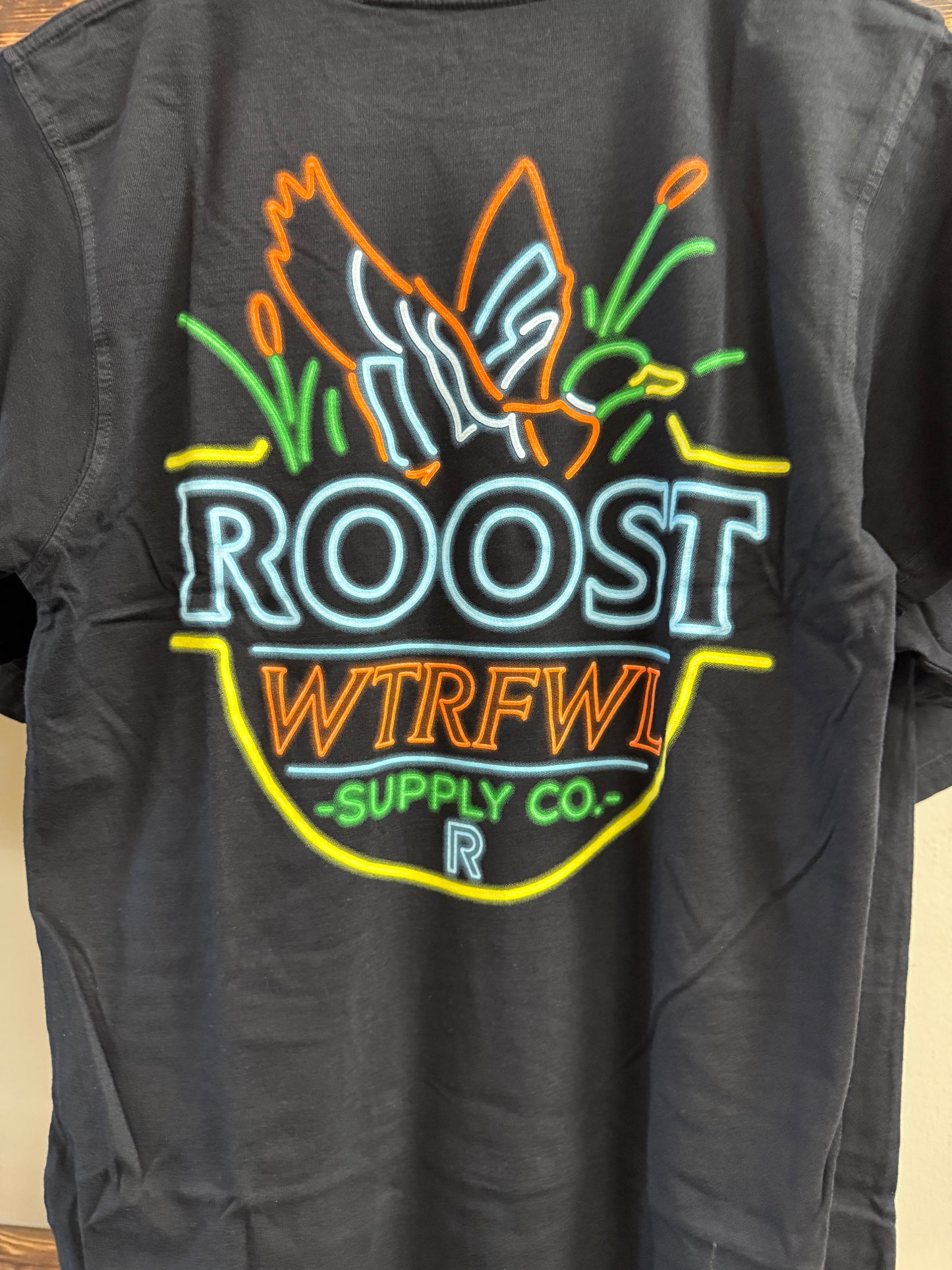 4326 Roost Black Neon Shirt
