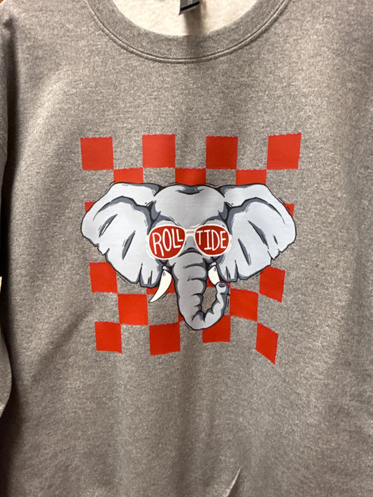 35126 Roll Tide Checkered Sweatshirt ￼