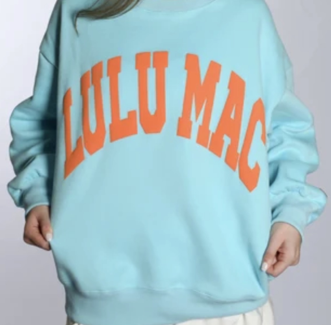 35826 Teal with Orange LuluMac Sweatshirt