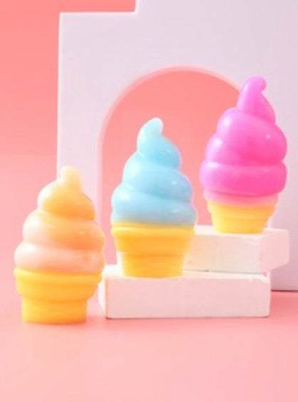 39126 Pink/Blue Ice Cream Stress Relief Squishy