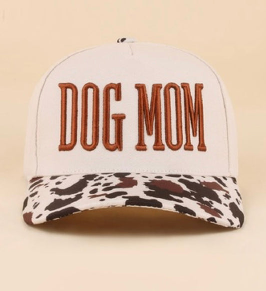 38926 Cow Print Dog Mama Hat