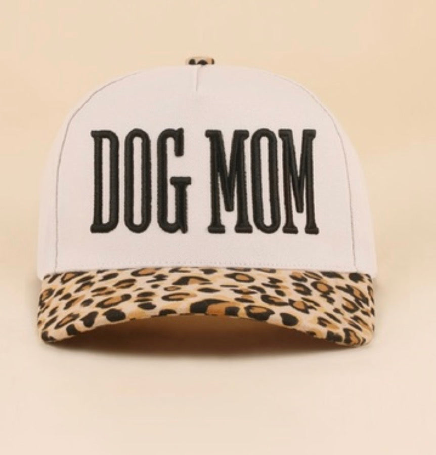 39026 Leopard Print Dog Mama Hat