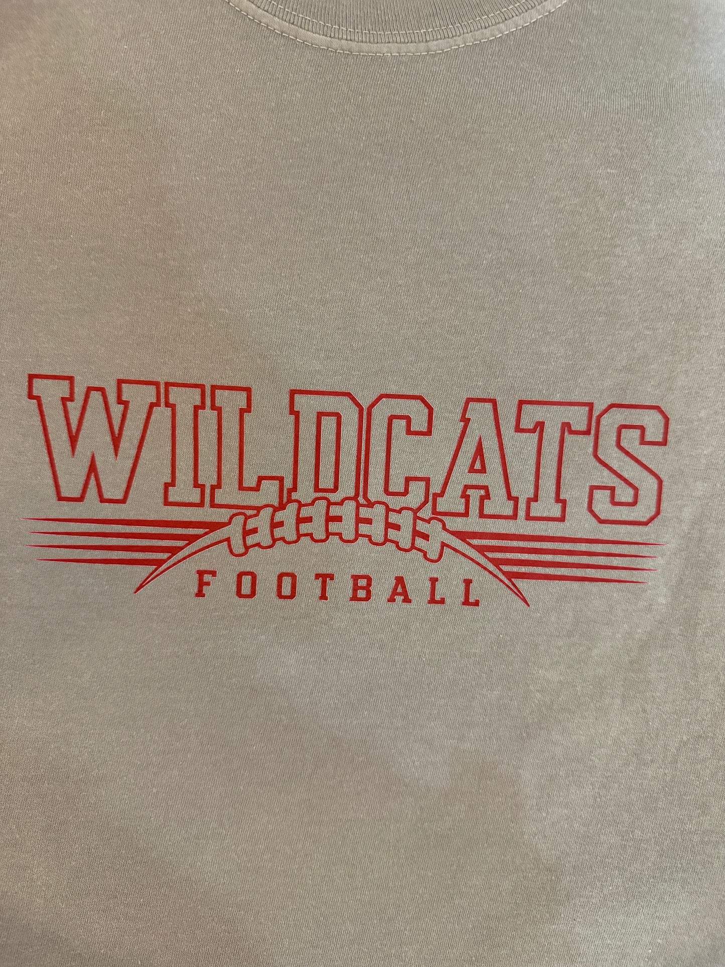 33926 Gray Wildcats Football T-Shirt