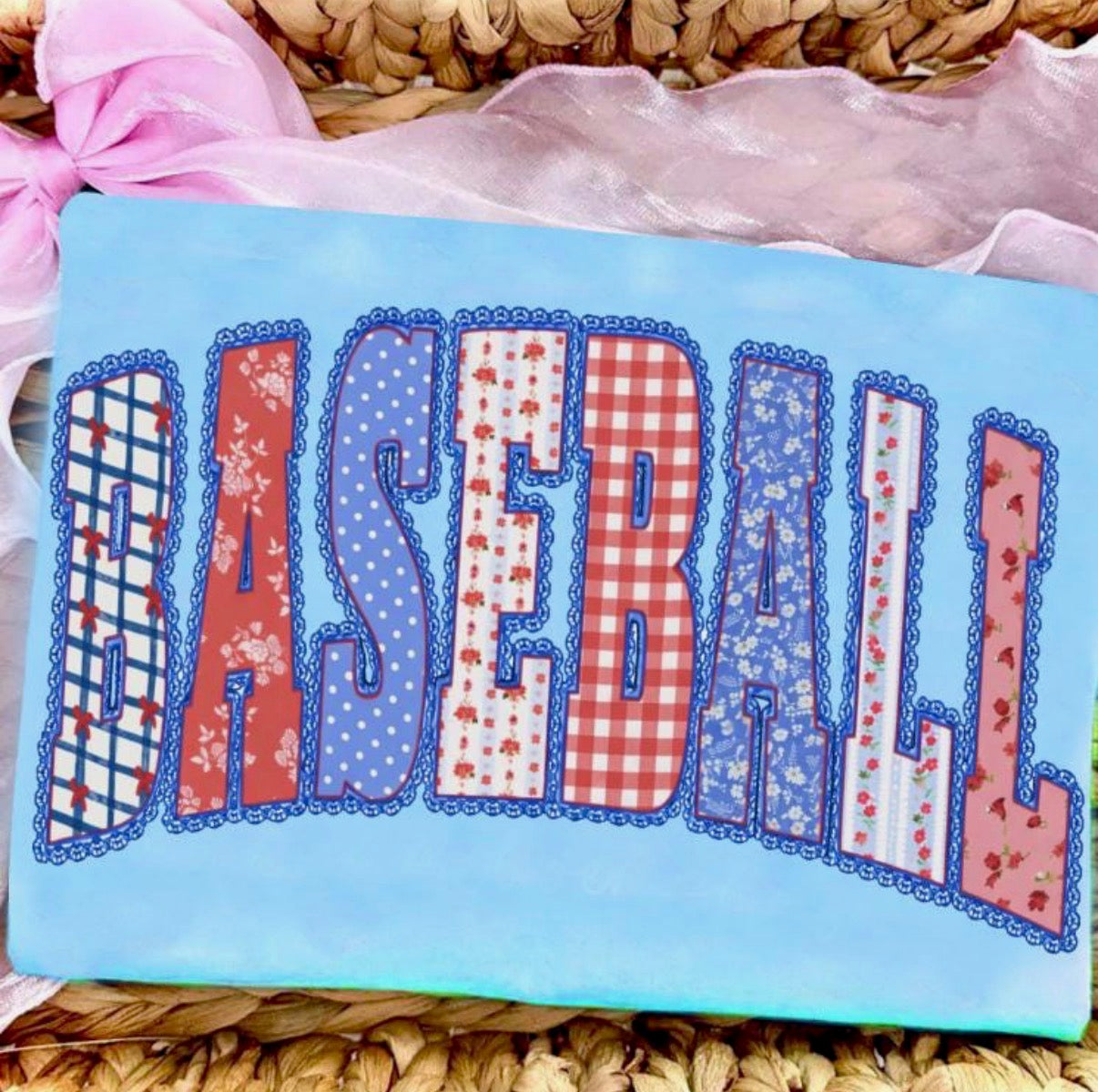 Lace and floral Baseball